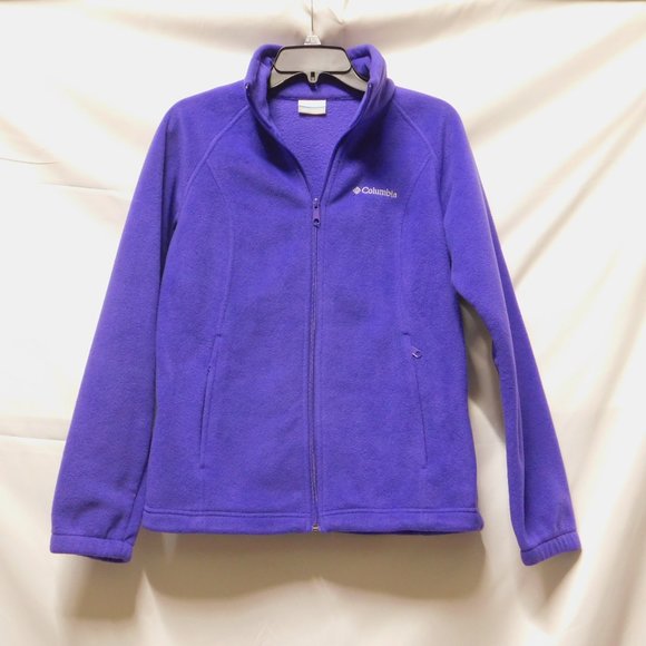 NWOT Columbia Three Lakes Purple Fleece zip jacket - Picture 2 of 4
